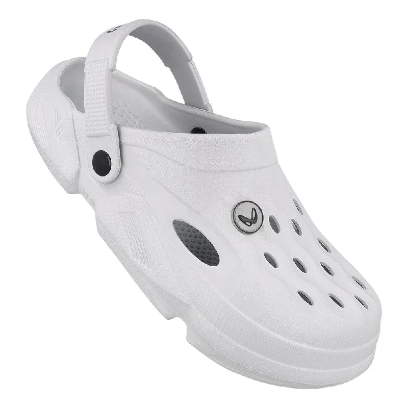 Men's sandals with a toe post designWalkaroo Mens Clogs  - WC8721 Light Grey