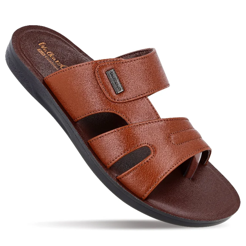 Men's sandals with a wide strap for supportMen's Office Wear Sandals - WE1327 B Brown Men's sandals with a wide strap for supportMen's Office Wear Sandals - WE1327 B Brown