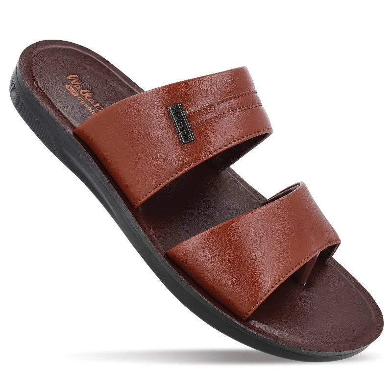 Men's sandals with a toe post designMen's Office Wear Sandals - WE1328 Brown