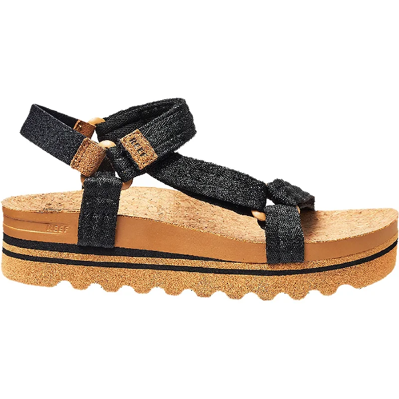 Men's sandals with a cushioned footbedWomen's Reef Cushion Remi Hi Black/Tan Synthetic Men's sandals with a cushioned footbedWomen's Reef Cushion Remi Hi Black/Tan Synthetic