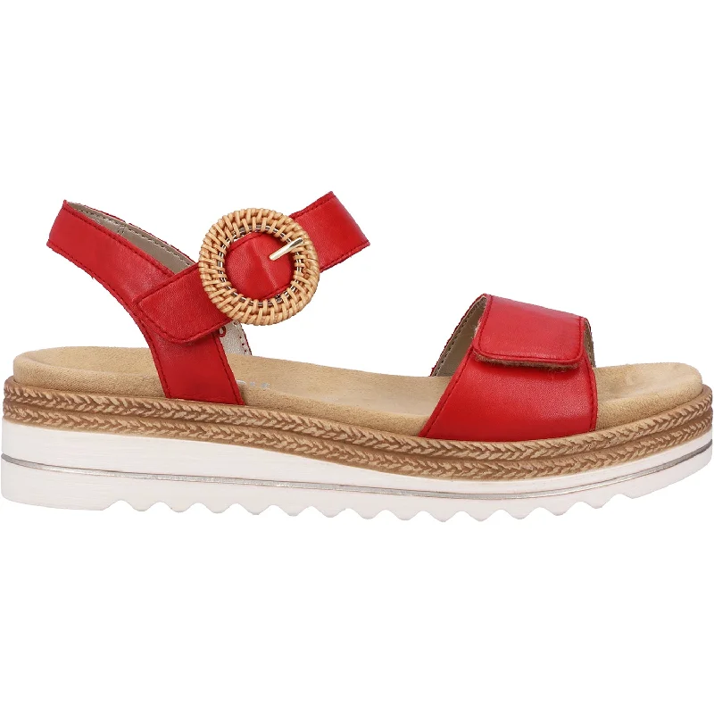 Men's sandals with a shock - absorbing insoleWomen's Remonte D0Q52-34 Jocelyn 52 Flame Leather Men's sandals with a shock - absorbing insoleWomen's Remonte D0Q52-34 Jocelyn 52 Flame Leather