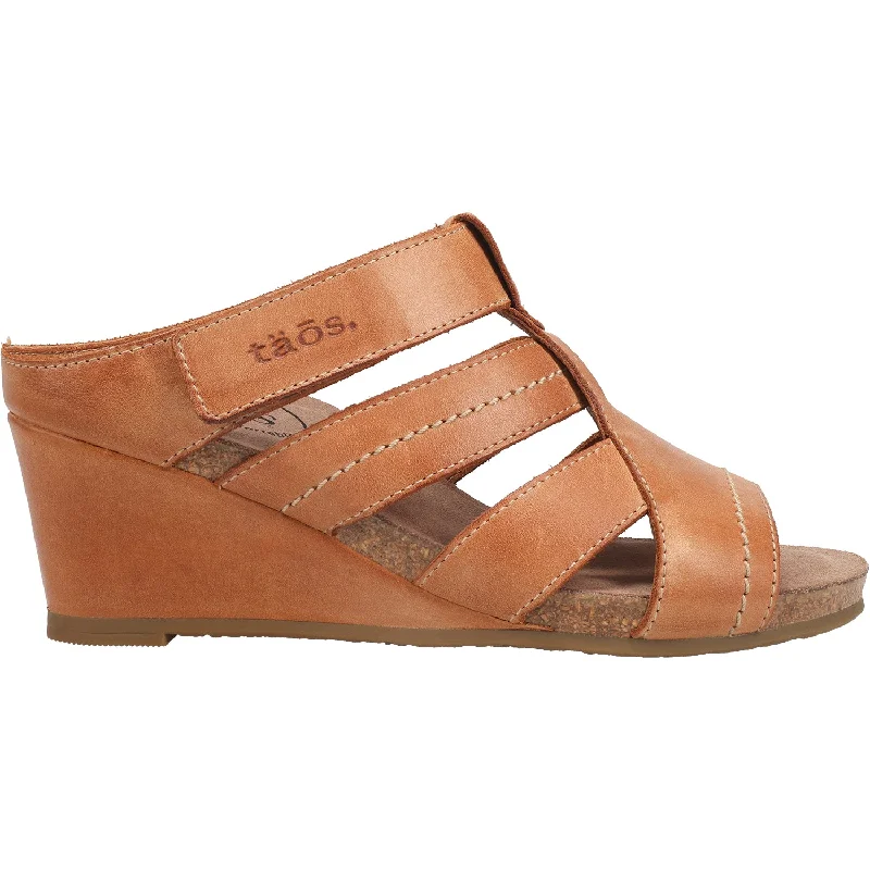 Waterproof men's sandals for water activitiesWomen's Taos Lydia Cognac Leather