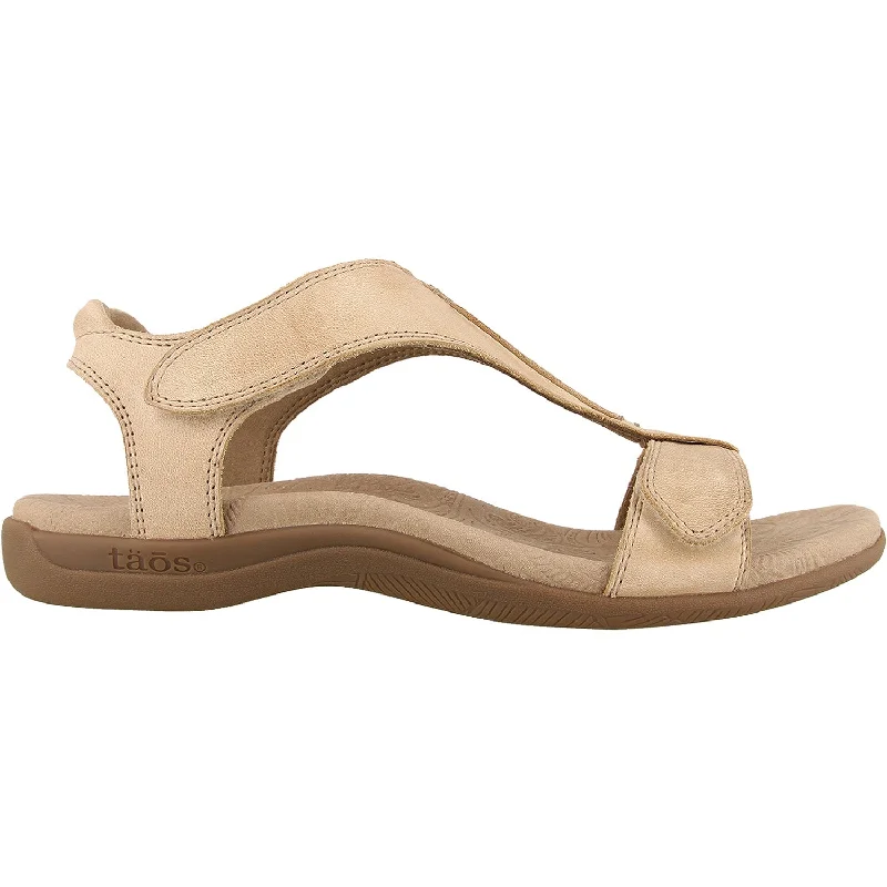 Men's sandals with a durable outer soleWomen's Taos The Show Stone Leather