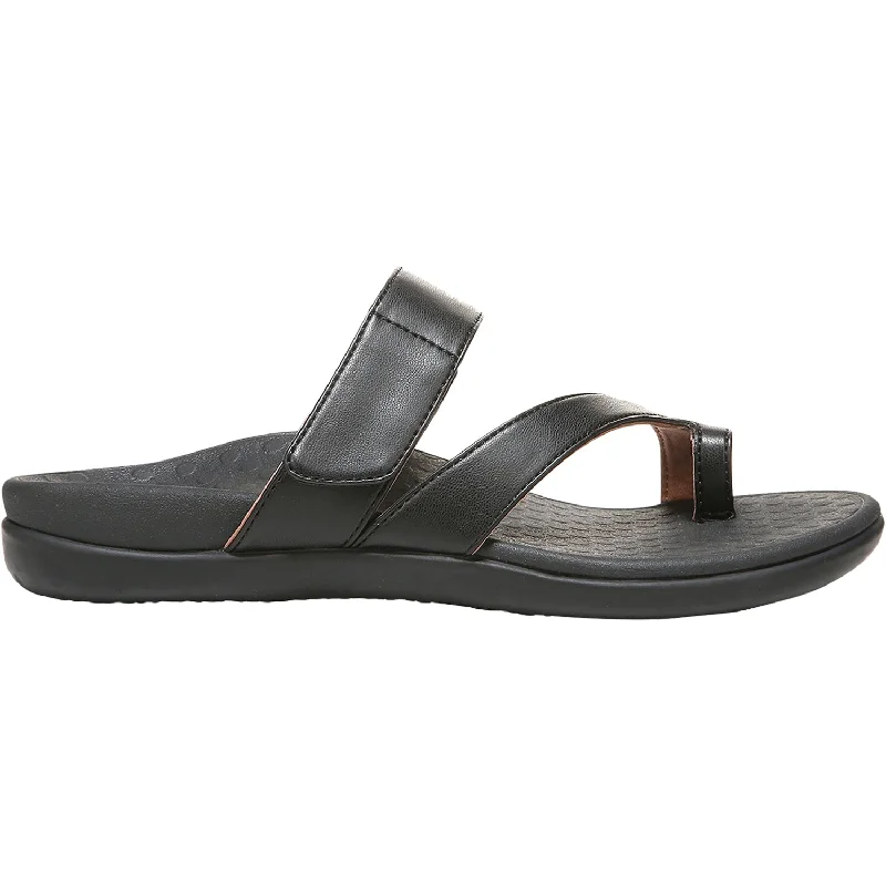 Flip - flop style men's sandals for beach wearWomen's Vionic Morgan Black Synthetic