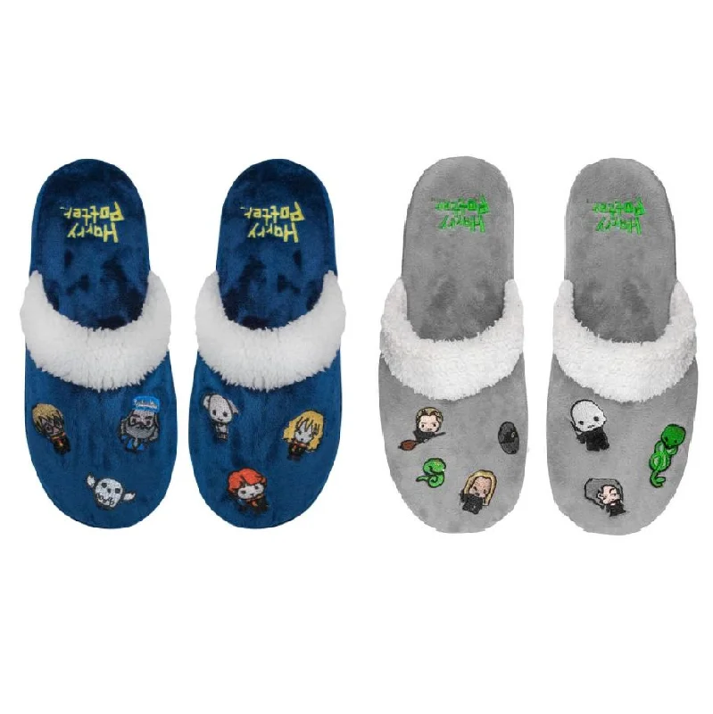 Men's slippers with a padded footbed for all - day comfort2 x Mens Womens Harry Potter Kawaii Slippers Dark Blue & Grey Men's slippers with a padded footbed for all - day comfort2 x Mens Womens Harry Potter Kawaii Slippers Dark Blue & Grey