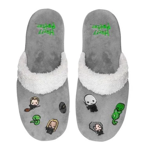 Men's slippers with a wool blend upper for warmth5 x Mens Womens Harry Potter Dark Arts Kawaii Slippers Grey Men's slippers with a wool blend upper for warmth5 x Mens Womens Harry Potter Dark Arts Kawaii Slippers Grey