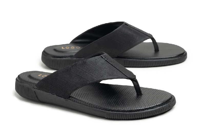 Men's slippers with a pointed toe for a stylish appearanceLOGO 7468 BKA