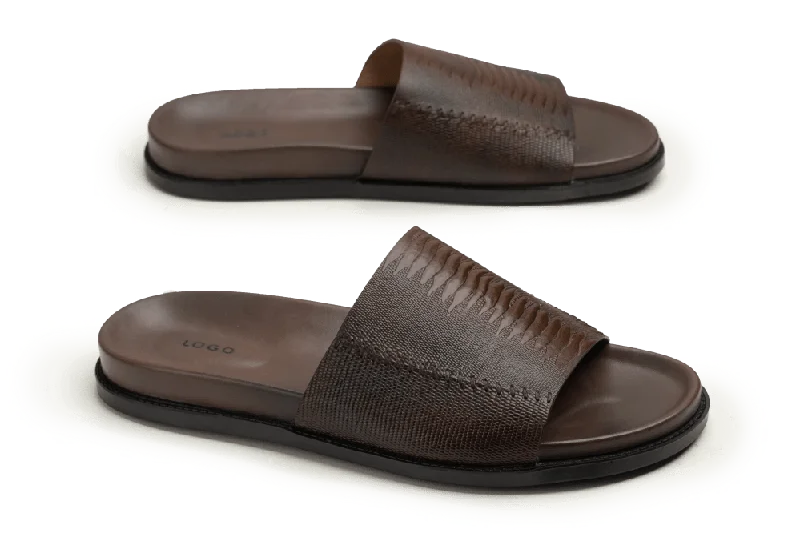 Men's slippers with a memory foam insoleLOGO 7866 BRA