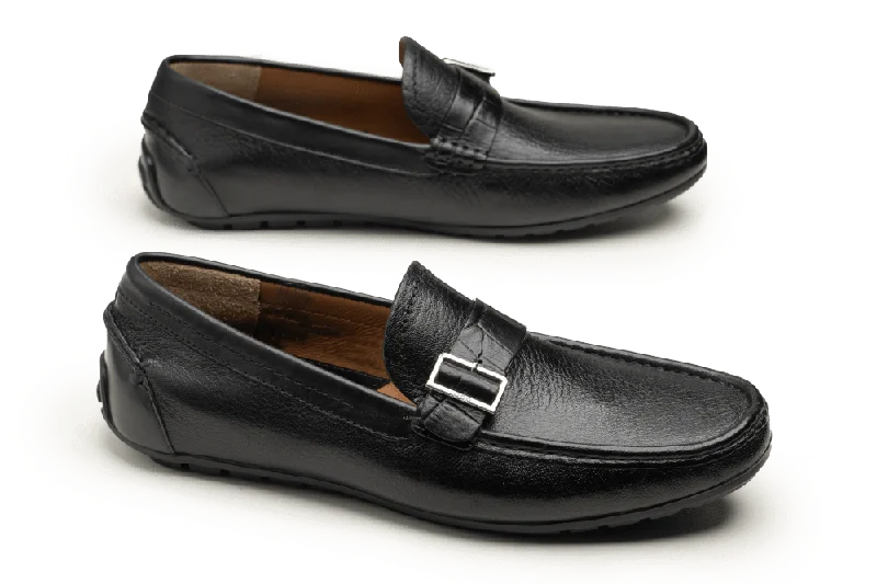 Suede men's casual shoes in earthy tonesLOGO 9272 BKM