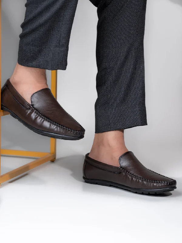 Men's casual shoes with a floral print for a unique styleAlberto Torresi Synthetic BRown Loafers For Men Men's casual shoes with a floral print for a unique styleAlberto Torresi Synthetic BRown Loafers For Men