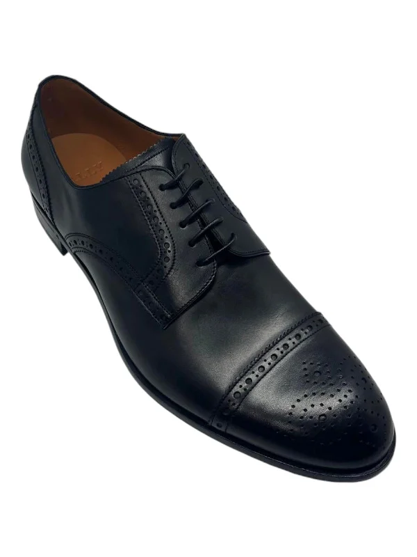 Men's Oxford shoes with a wingtip design and leather soleBally Brooking 6236520 Men's Black Calf Plain Leather Oxford Shoes Men's Oxford shoes with a wingtip design and leather soleBally Brooking 6236520 Men's Black Calf Plain Leather Oxford Shoes