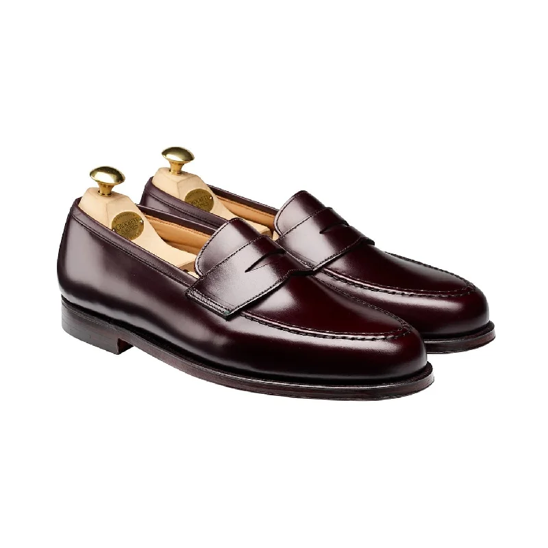 Slip - on men's loafers for easy wearBoston Burgundy Cavalry Calf
