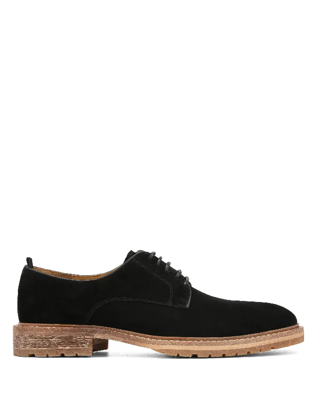 Men's loafers with a low - heeled designBraxton Black Velour