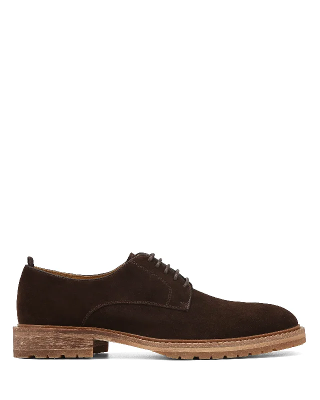 Men's loafers with a leather lacing systemBraxton Cafe Velour