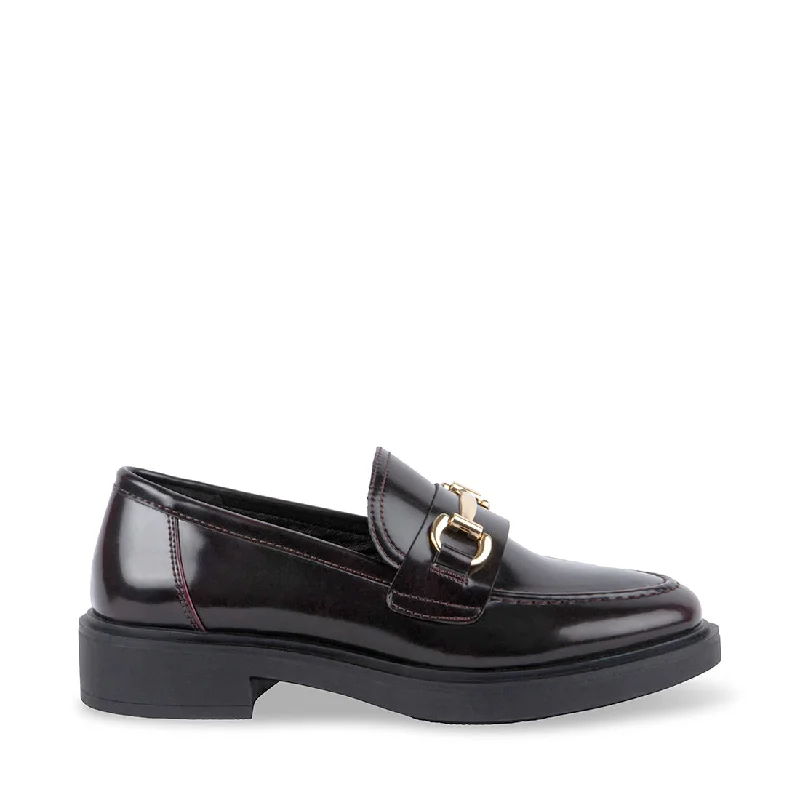 Slip - on men's loafers for easy wearBRIGHT BURGUNDY