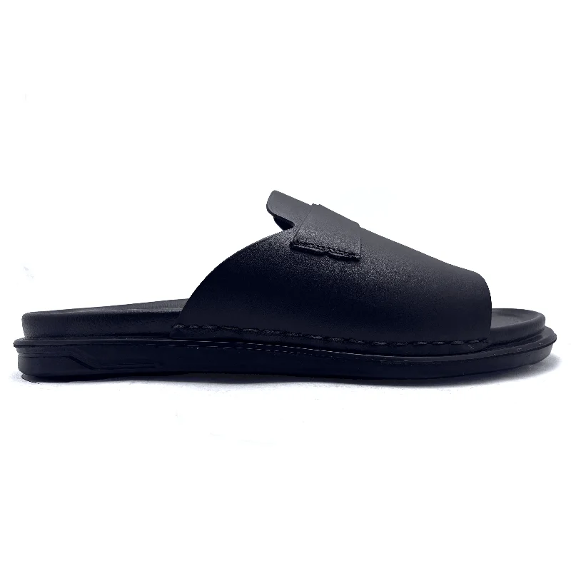 Men's slippers with a breathable fabric upperBrown Casual Slipper