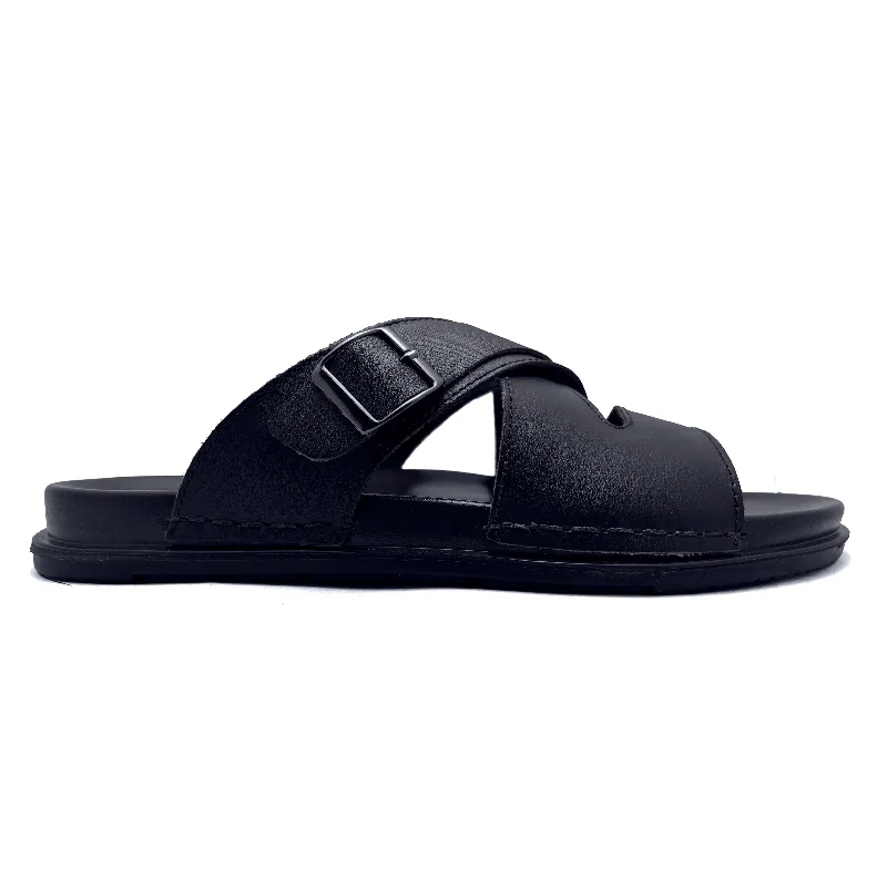 Men's slippers with a breathable fabric upperBrown Casual Slipper