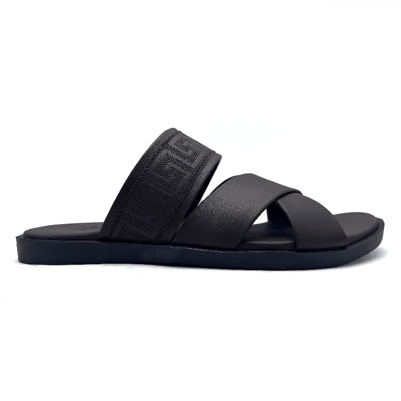 Men's slippers with a leather sole for a classic lookBrown Casual Slipper