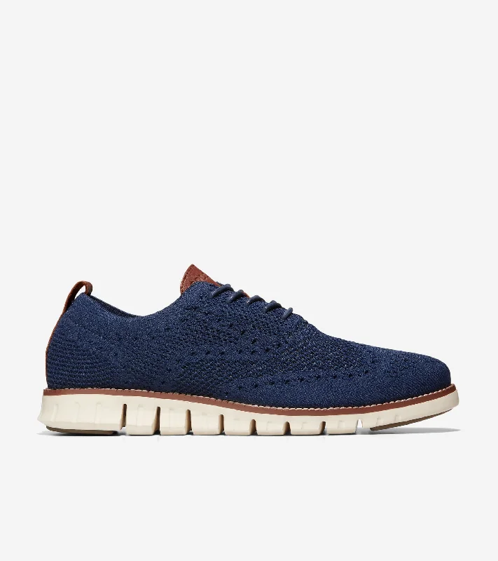 Brogue - perforated men's Oxfords for a traditional lookMen's ZERØGRAND Stitchlite Wingtip Oxfords Brogue - perforated men's Oxfords for a traditional lookMen's ZERØGRAND Stitchlite Wingtip Oxfords