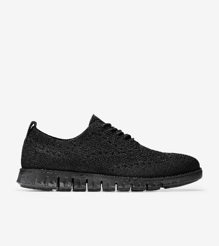 Men's Oxfords with a low - heeled design and a square toeMen's ZERØGRAND Stitchlite Wingtip Oxfords Men's Oxfords with a low - heeled design and a square toeMen's ZERØGRAND Stitchlite Wingtip Oxfords