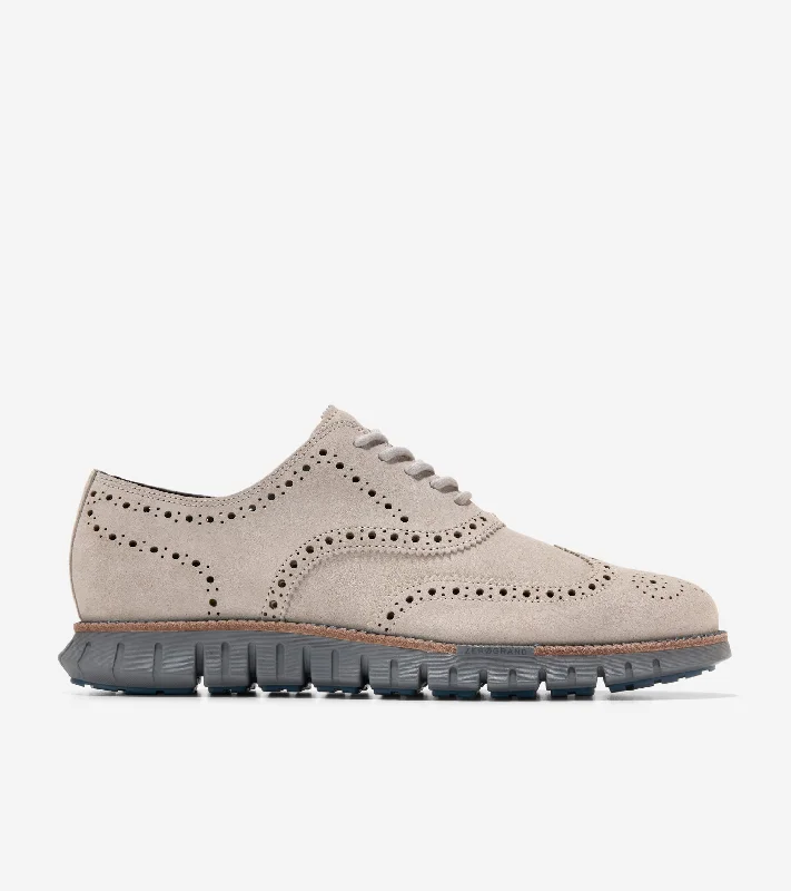 Men's Oxfords with a padded collar for a comfortable fitMen's ZERØGRAND Remastered Unlined Wingtip Oxford