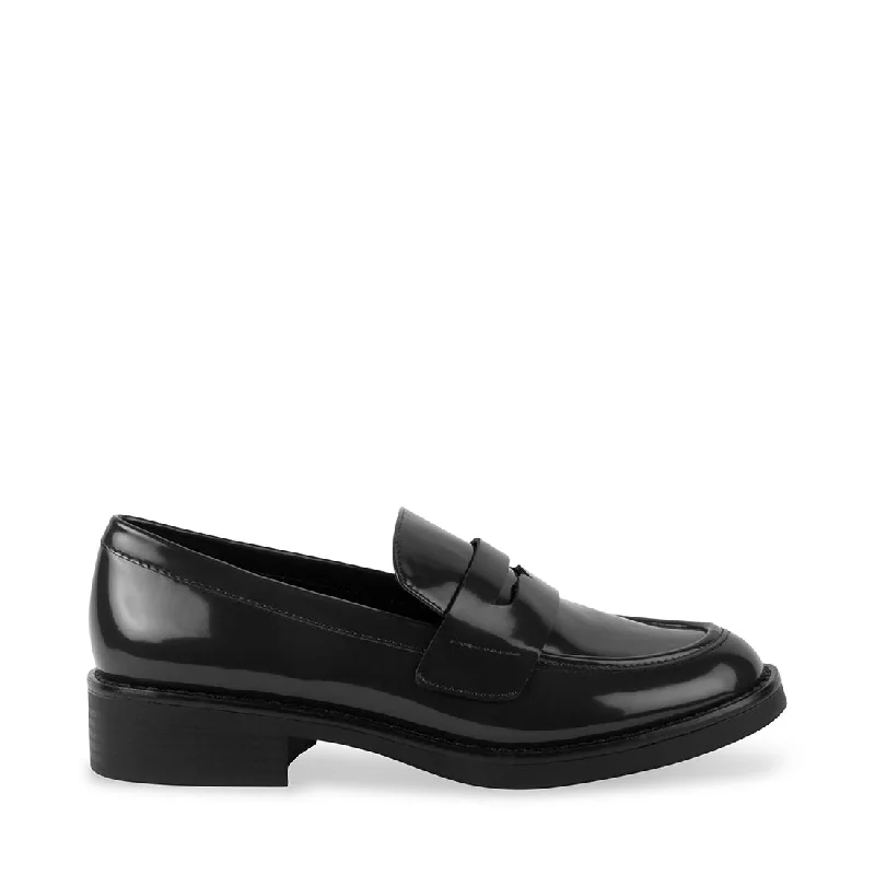 Men's loafers with a perforated leather upper for ventilationCECILY BLACK