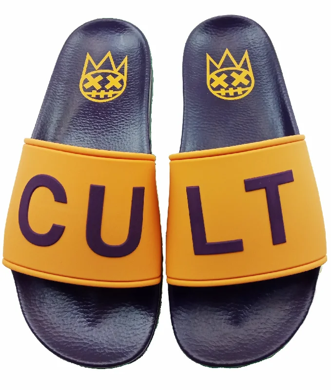Men's slippers with a decorative pom - pom or tasselCULT SLIDE IN ACAI