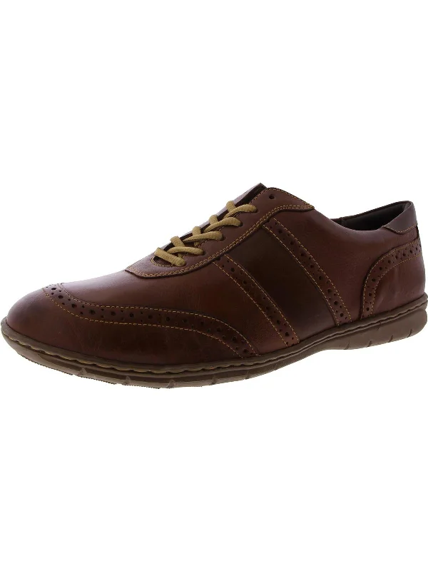 Men's Oxfords with a padded collar for a comfortable fitCurtis Mens Leather Lace-Up Derby Shoes Men's Oxfords with a padded collar for a comfortable fitCurtis Mens Leather Lace-Up Derby Shoes
