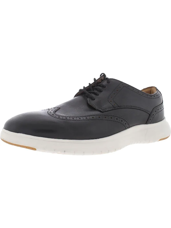 Men's Oxford shoes with a leather lining for breathabilityDash Mens Leather Wingtip Oxfords Men's Oxford shoes with a leather lining for breathabilityDash Mens Leather Wingtip Oxfords