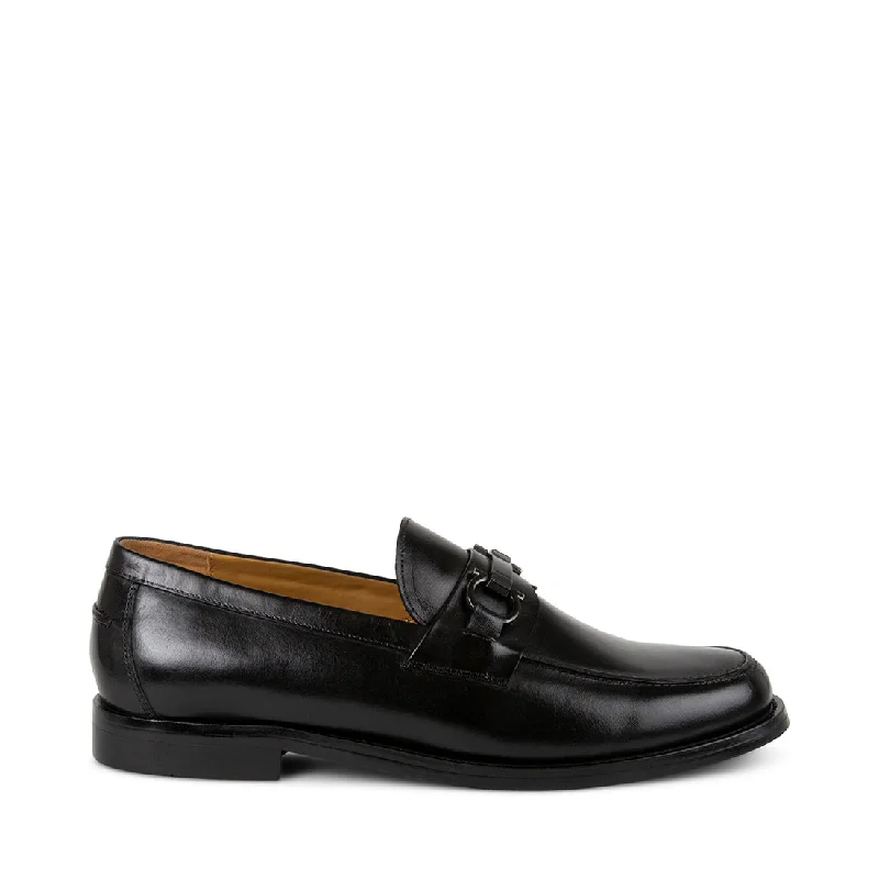 Suede men's loafers for a soft and luxurious feelDOLPH BLACK LEATHER