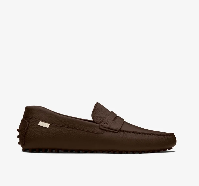 Men's loafers with a tassel front for a classic lookDriver | Chocolate Pebbled