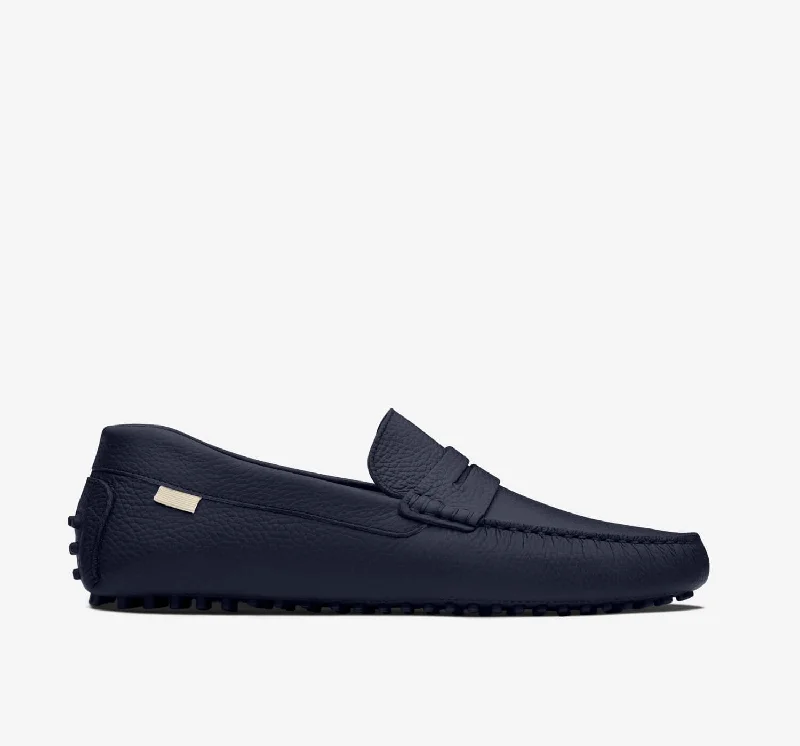 Men's loafers with a flexible sole for easy movementDriver | Navy Pebbled