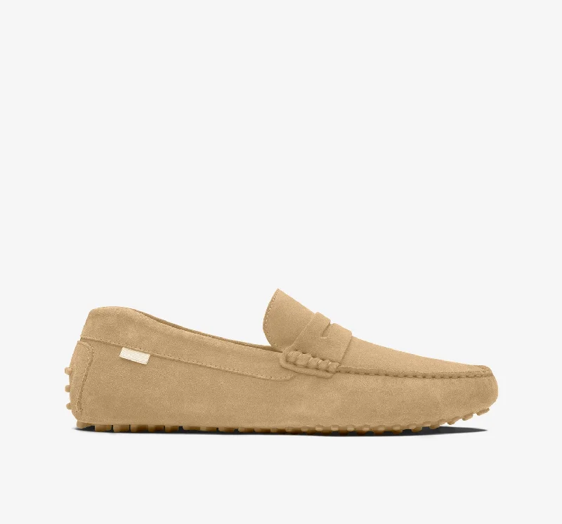 Men's loafers with a contrast stitching detailDriver | Sand