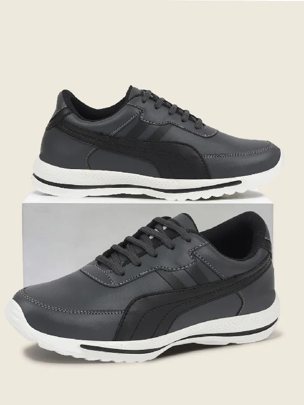 Breathable men's casual shoes for warm weatherMen Grey Casual Outfit Lace Up Sneakers Breathable men's casual shoes for warm weatherMen Grey Casual Outfit Lace Up Sneakers