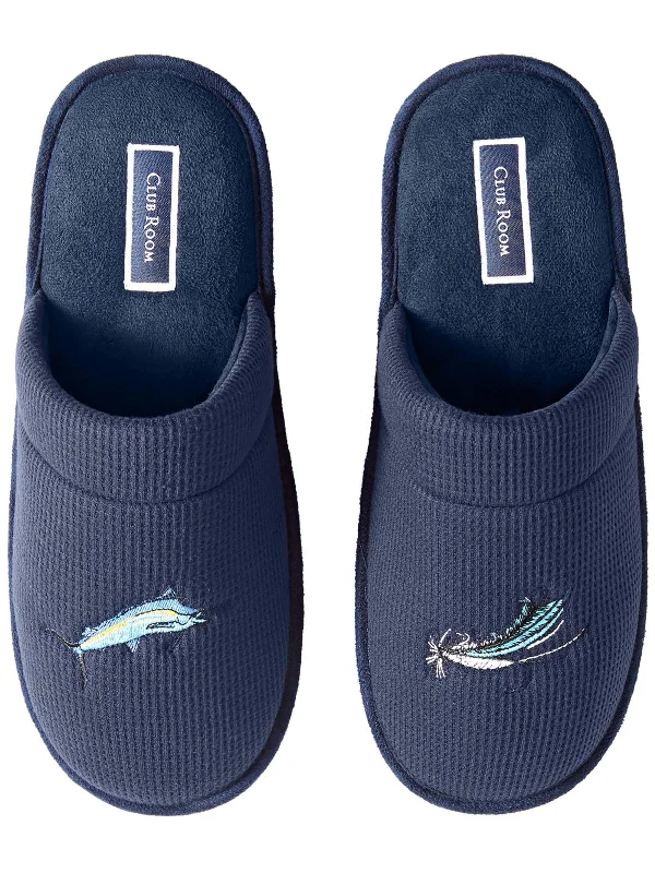 Men's slippers with a non - slip outsole for safetyFish Mens Waffle Slip On Slide Slippers Men's slippers with a non - slip outsole for safetyFish Mens Waffle Slip On Slide Slippers