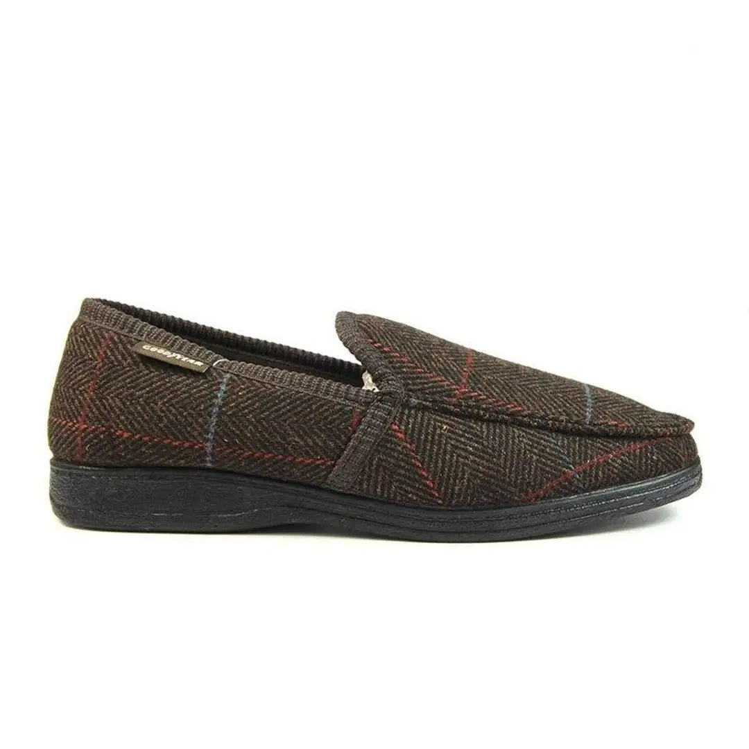 Men's slippers with a leather sole for a classic lookGoodyear Eisenhower Slippers