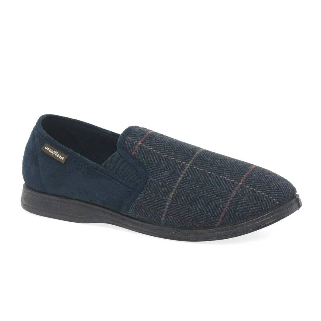 Men's slippers with a shock - absorbing midsoleGoodyear Harrison Tweed Slippers