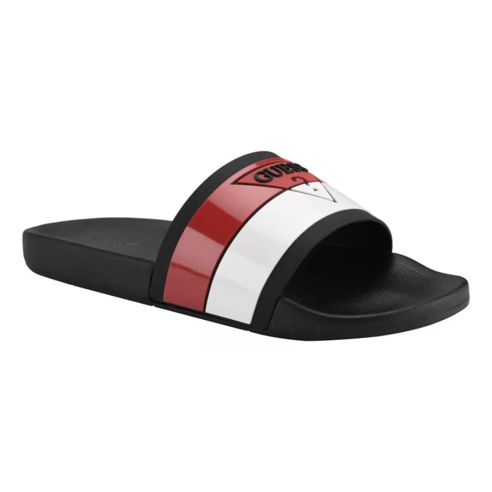 Men's slippers with a padded footbed for all - day comfortGUESS Unikin Logo Men - BLKRED Men's slippers with a padded footbed for all - day comfortGUESS Unikin Logo Men - BLKRED