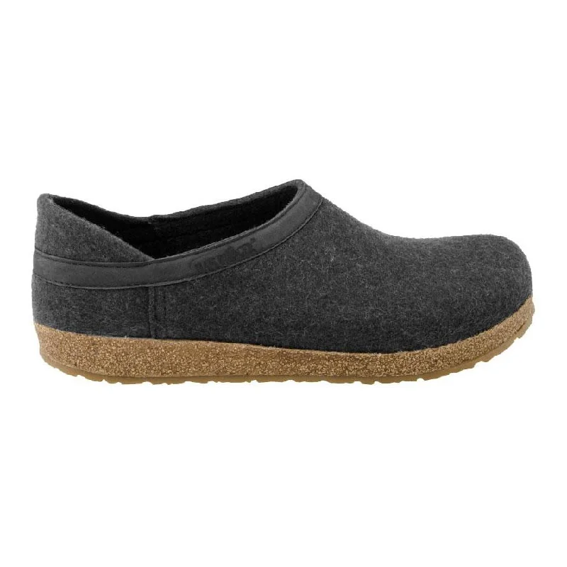 Slipper - boot style men's slippers for cold feetHaflinger Men's GZH Charcoal Closed Heel Clog Slipper - boot style men's slippers for cold feetHaflinger Men's GZH Charcoal Closed Heel Clog