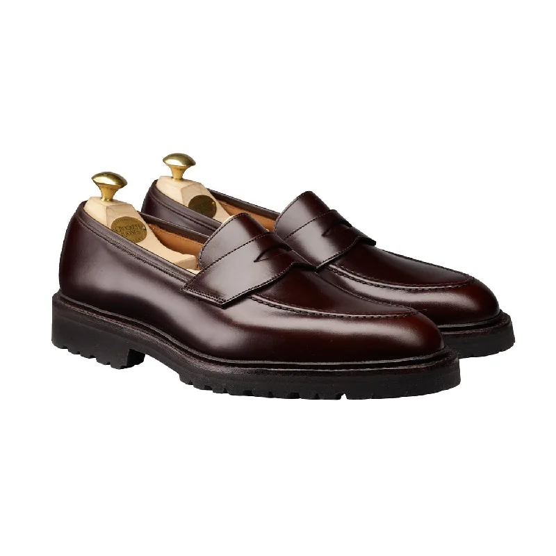 Men's loafers with a decorative buckleHenley 3 Dark Brown Cavalry Calf