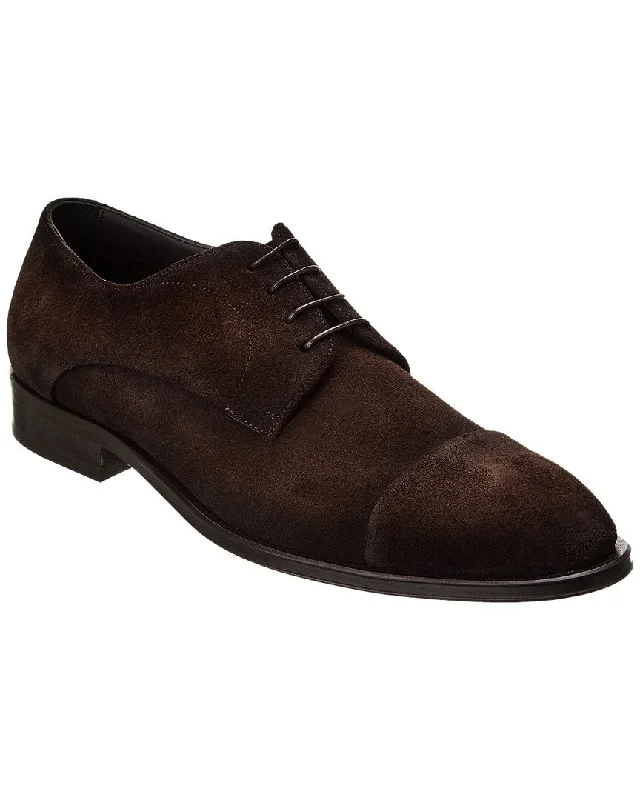 Men's Oxford shoes with a shock - absorbing insole and a leather liningHugo Boss Derrek Suede Derby