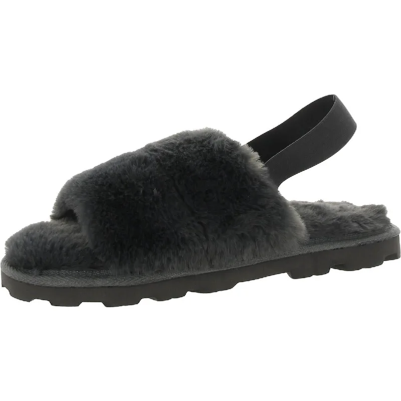 Men's slippers with a wool blend upper for warmthINC Mens Faux Fur Indoor/Outdoor Slingback Slippers Men's slippers with a wool blend upper for warmthINC Mens Faux Fur Indoor/Outdoor Slingback Slippers