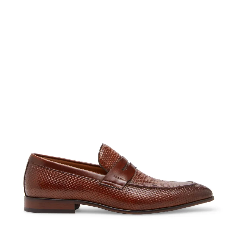 Men's loafers in a neutral color like black or brownJAMONE TAN LEATHER