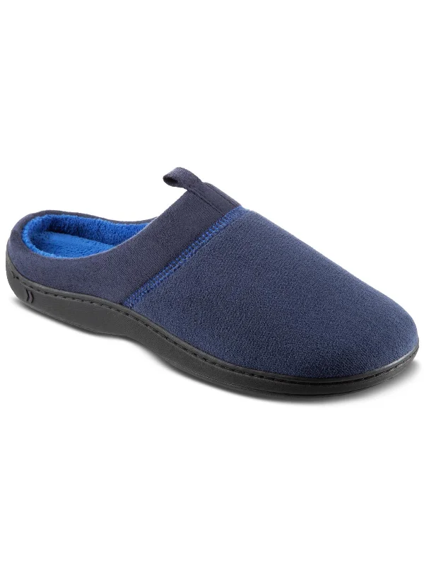 Men's slippers with a stretchy side panel for a better fitJared Mens Fleece Slip On Slide Slippers Men's slippers with a stretchy side panel for a better fitJared Mens Fleece Slip On Slide Slippers