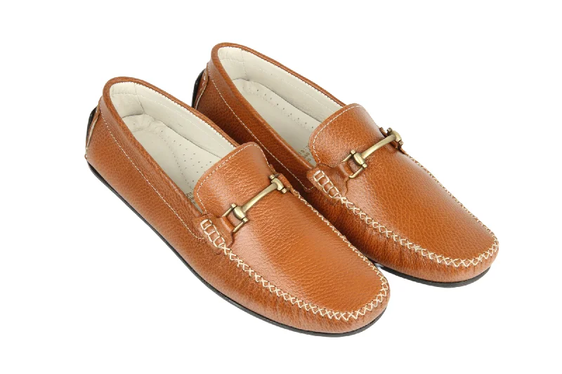 Men's loafers with a smooth leather finishMens leather loafer shoe 993505