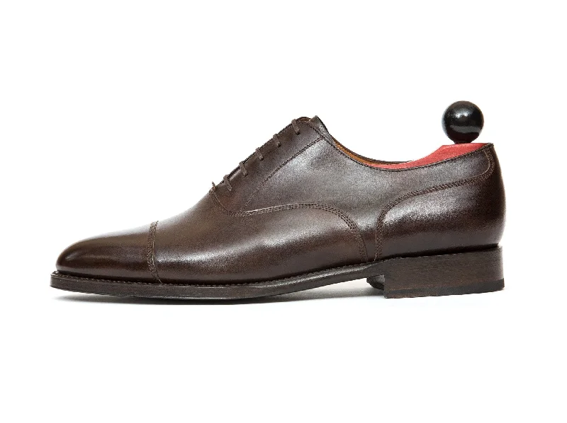 Men's Oxfords with a perforated leather strap for ventilationMagnolia - MTO - Antique Brown Calf - TMG Last - Single Leather Sole Men's Oxfords with a perforated leather strap for ventilationMagnolia - MTO - Antique Brown Calf - TMG Last - Single Leather Sole