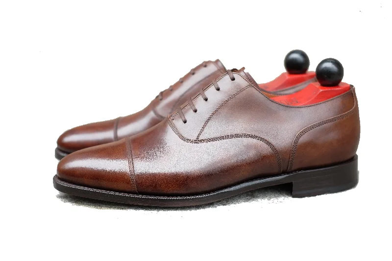 Men's Oxford shoes with a shock - absorbing insole and a leather liningMagnolia - MTO - Copper Museum Calf - TMG Last - Single Leather Sole Men's Oxford shoes with a shock - absorbing insole and a leather liningMagnolia - MTO - Copper Museum Calf - TMG Last - Single Leather Sole