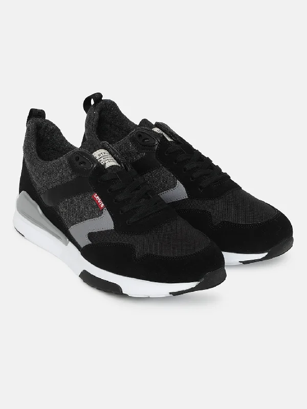 Men's casual shoes with a contrast sole colorMen's Black and Grey Colorblock Shoes Men's casual shoes with a contrast sole colorMen's Black and Grey Colorblock Shoes