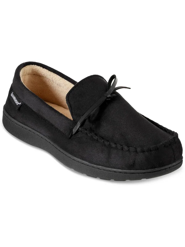 Men's slippers with a stretchy side panel for a better fitMens Faux Suede Slip On Loafer Slippers Men's slippers with a stretchy side panel for a better fitMens Faux Suede Slip On Loafer Slippers
