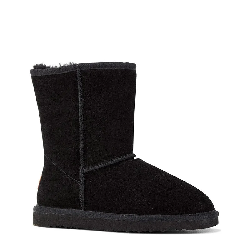 Men's slippers with a padded footbed for all - day comfortMens Grosby Ugg Jackaroo Boots Casual Slip On Black Slippers Men's slippers with a padded footbed for all - day comfortMens Grosby Ugg Jackaroo Boots Casual Slip On Black Slippers